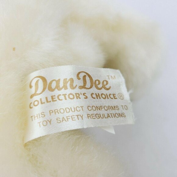 Dan Dee Bear Plush Easter Spring Pink Floppy Hat Flower Scarf Stuffed Animal - Picture 9 of 10